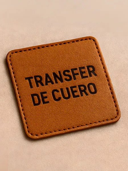 Transfer parche cuero